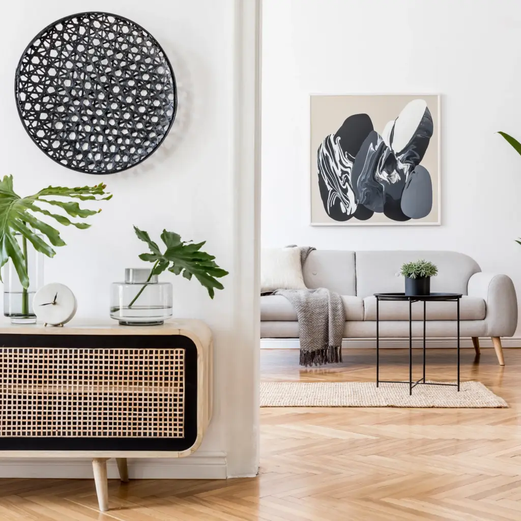 Illustration d'un appartement décoré