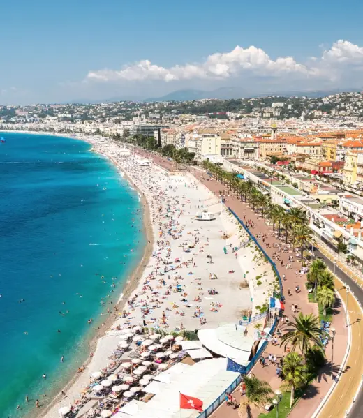 panorama_nice Photo panoramique du bord de mer de Nice